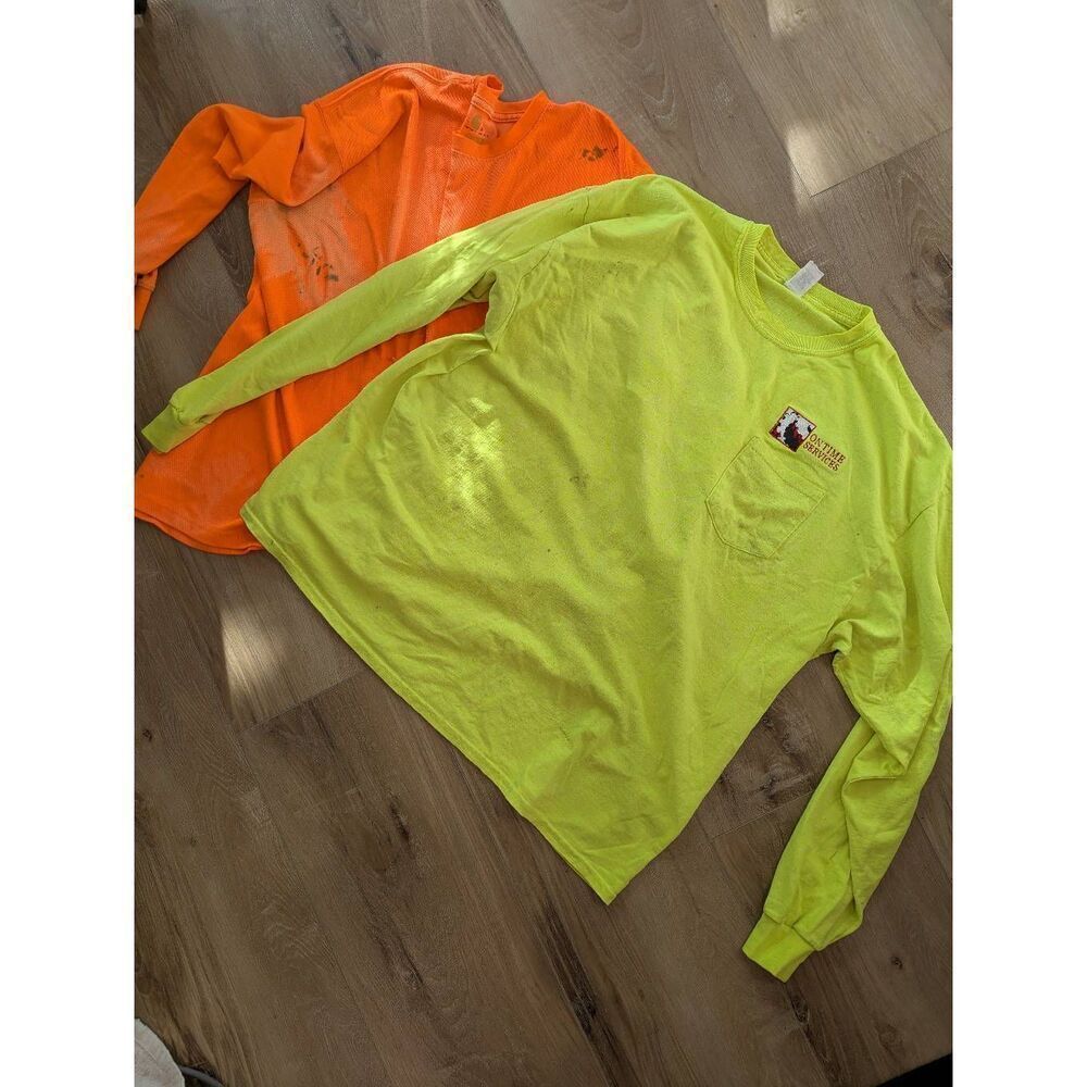 5/25  Sz 3X Construction Shirts Long Sleeve w/ Pockets